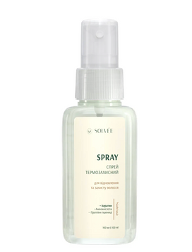 Спрей термозахист для відновлення та захисту волосся SOLVEE Nutrisse Spray SOL009 фото